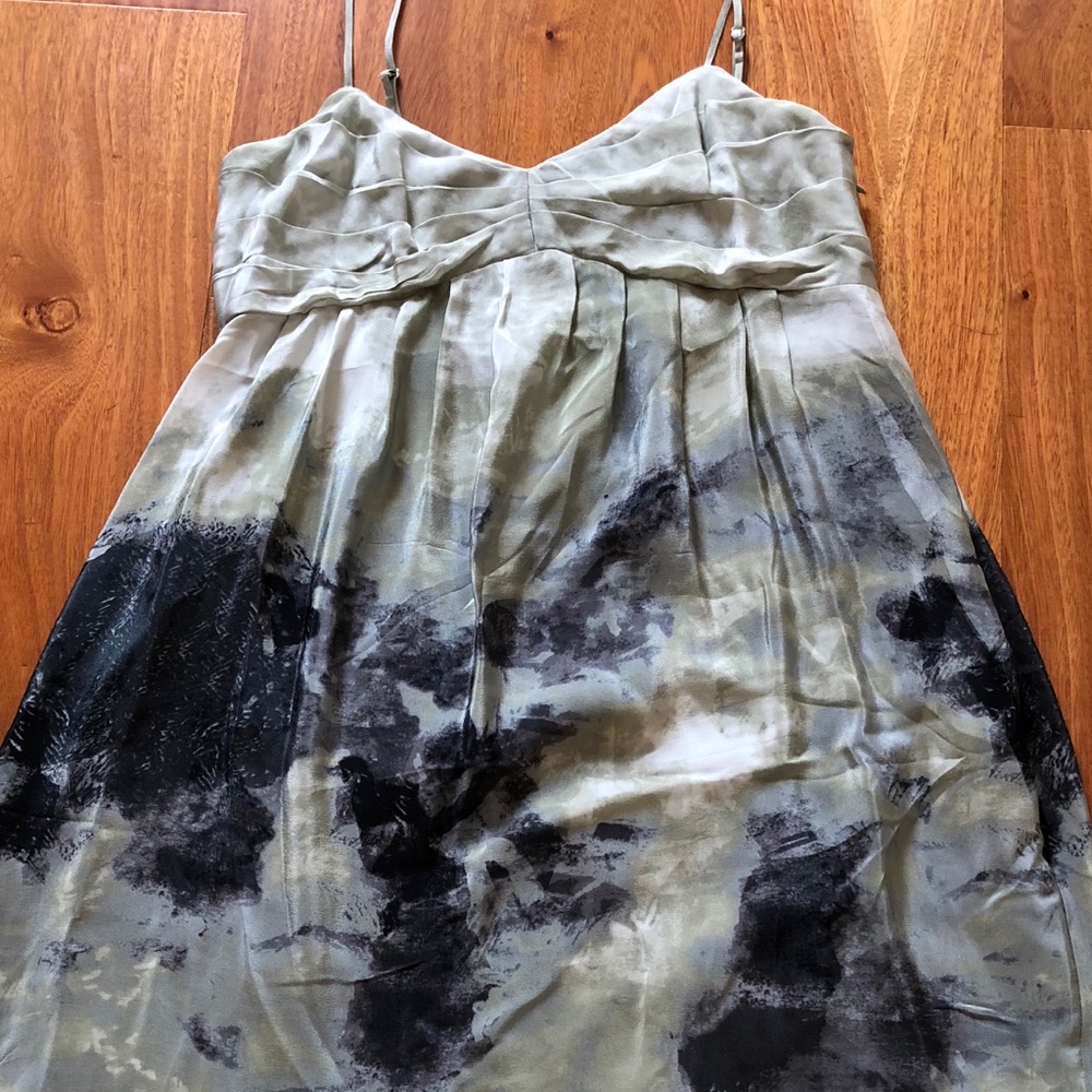 Anthropologie silk watercolor dress